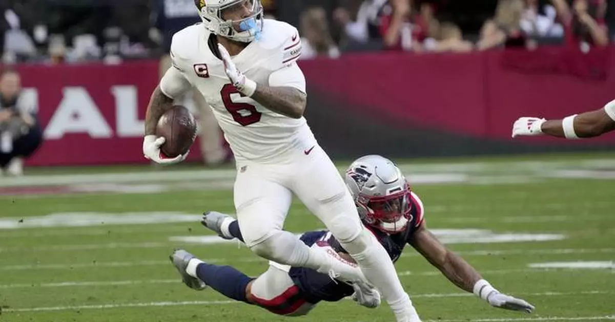 James Conner runs for 2 TDs and Cardinals snap a 3-game skid by beating Patriots 30-17