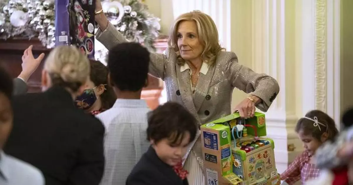 Jill Biden tells military children at Marine Corps Reserve toy drive to remember that they are loved