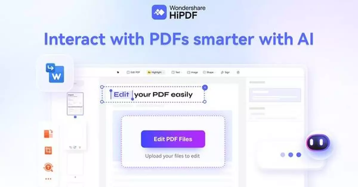 Wondershare HiPDF Introduces New Editing Tools with Smarter AI Integration