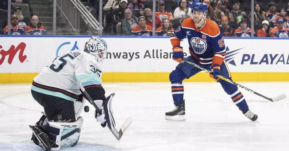 McDavid, Perry lead Oilers to 4-2 win over Kraken