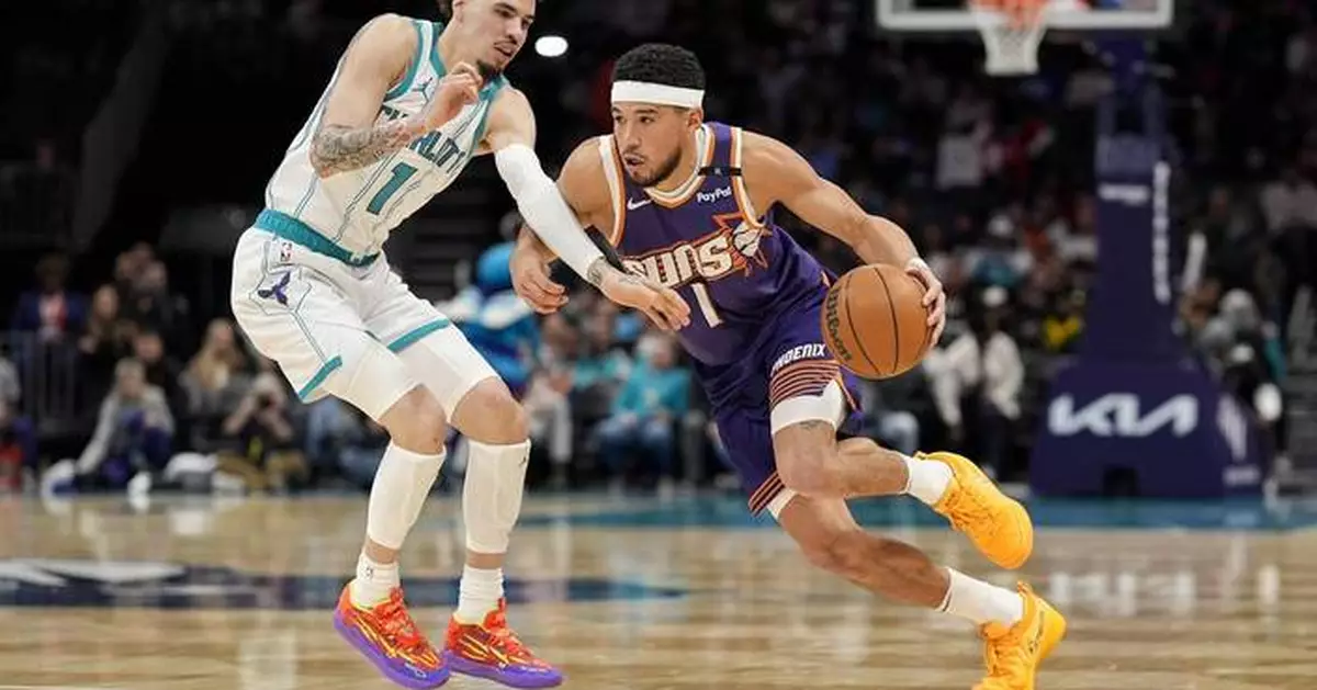 LaMelo Ball scores 32 points as Hornets defeat Suns 115-104 to snap 10-game losing streak