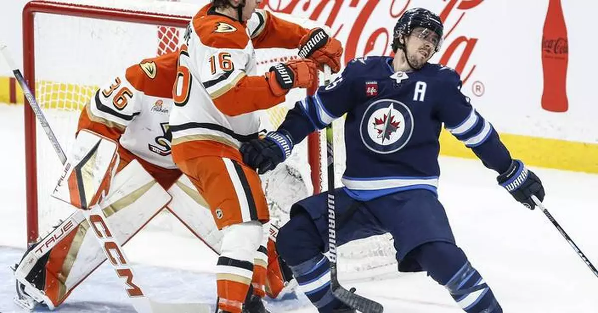 Troy Terry scores his 2nd goal of the game in OT to lift the Ducks past the Jets, 4-3