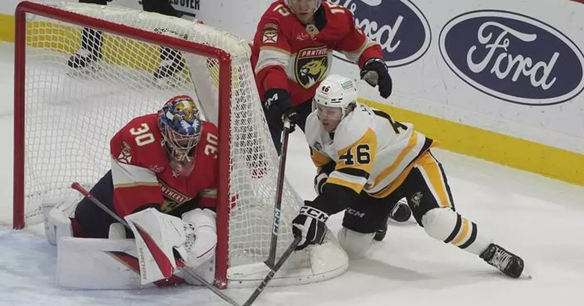 Reinhart, Lundell score in shootout, Panthers beat Penguins 3-2