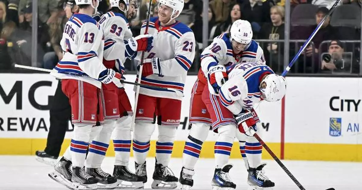 Edstrom's 3rd-period goal gives Rangers 2-1 win over the Golden Knights