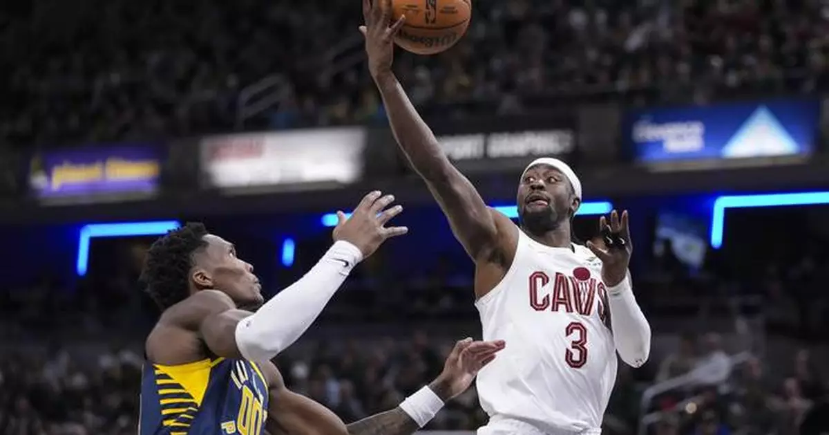 NBA-leading Cavaliers end Pacers' 6-game winning streak with a 127-117 victory