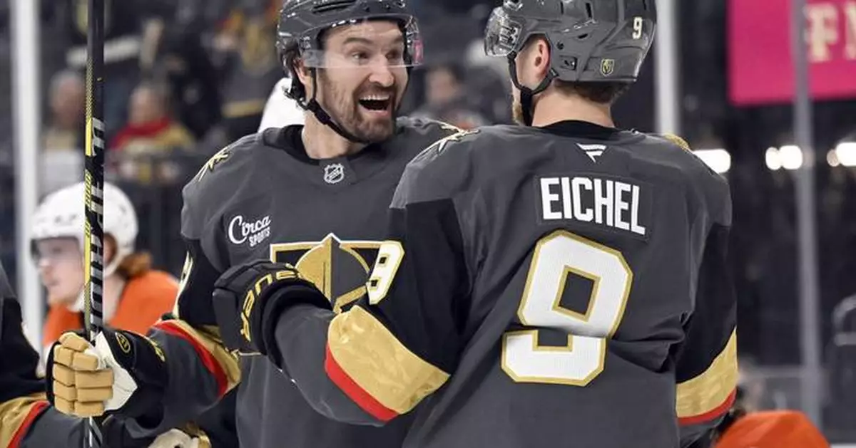 Golden Knights score 3 in 2nd period and beat Flyers 5-2