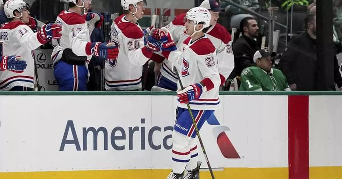 Newhook and Dobes propel surging Canadiens to 3-1 win over Stars