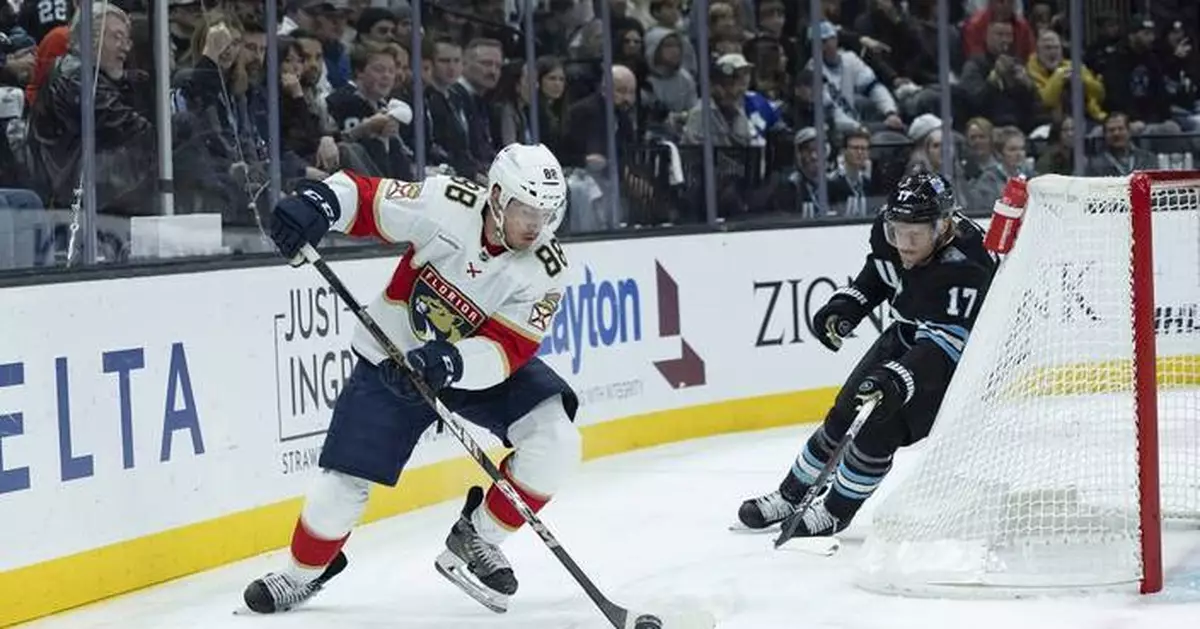 Boqvist nets 2 in 3rd period as Panthers beat Utah 4-1