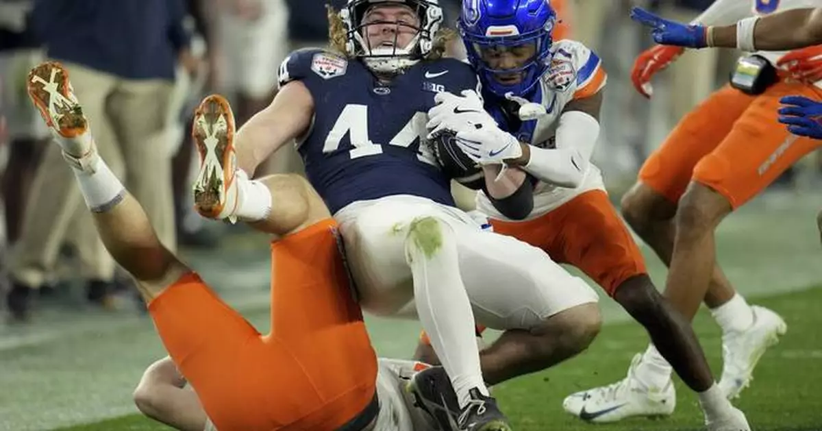 No. 5 Penn State bottles up Jeanty, beats No. 8 Boise State 31-14 in Fiesta Bowl