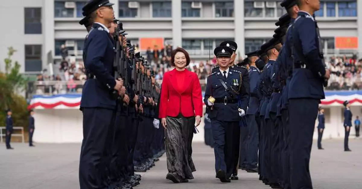 Dr. Starry Lee Urges New Police Graduates to Uphold Law and Serve Hong Kong's Community Trust.