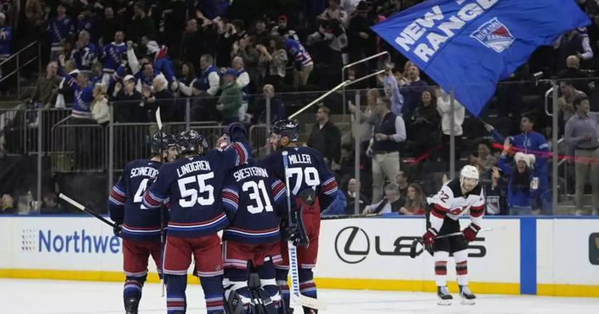 Carrick's overtime goal lifts Rangers past Devils 3-2