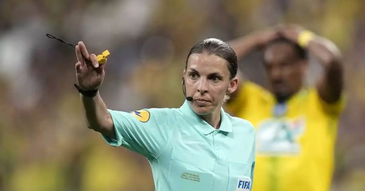 AP Interview: Trailblazing referee Frappart wants to help more women take the whistle
