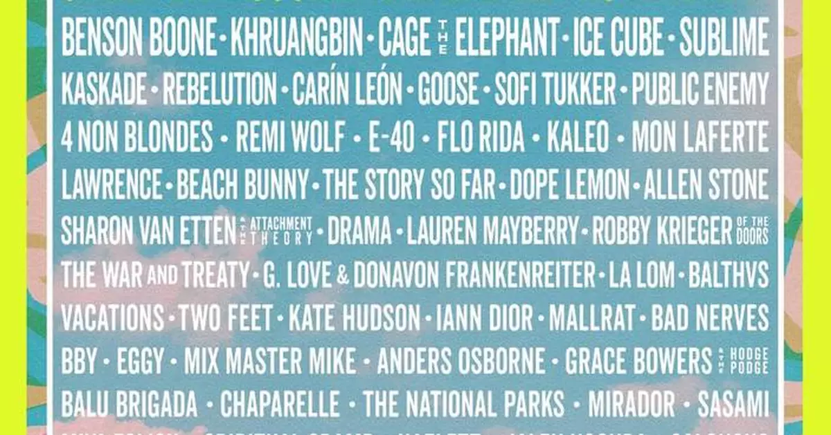 Green Day, Justin Timberlake, and Noah Kahan to Headline BottleRock Napa Valley