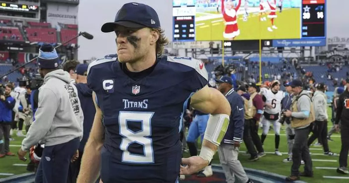 The Titans starting QB Will Levis in their regular-season finale against the Texans