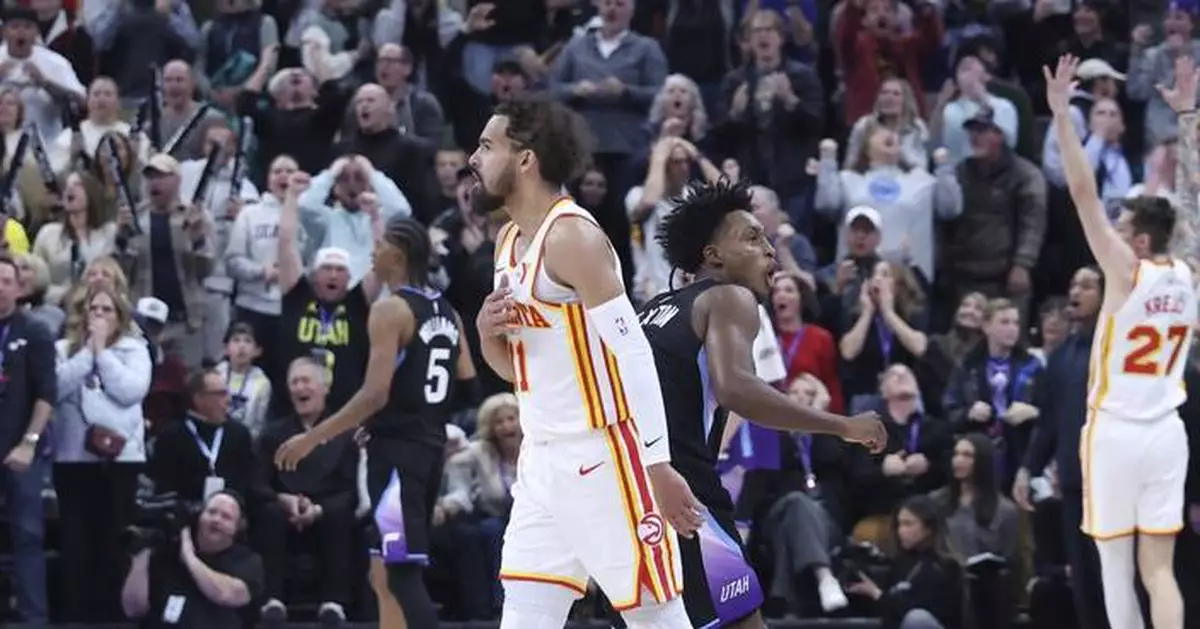 Trae Young's game-winning heave at the buzzer caps a series of huge plays in Hawks' win over Jazz