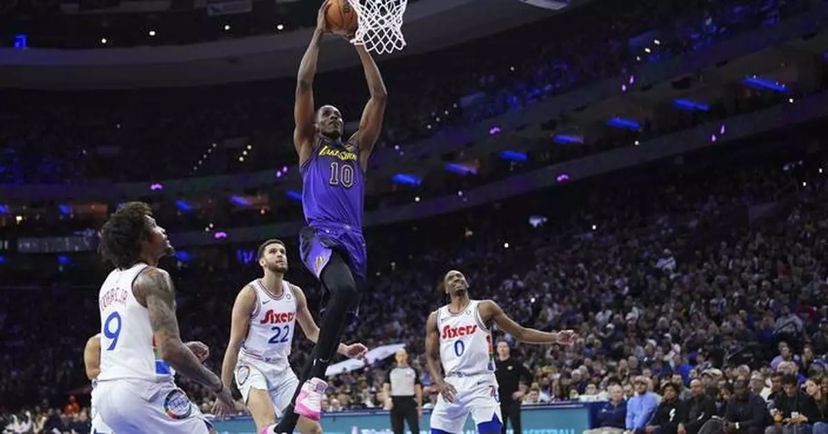 Tyrese Maxey scores 43 to lift 76ers past LeBron, Lakers 118-104