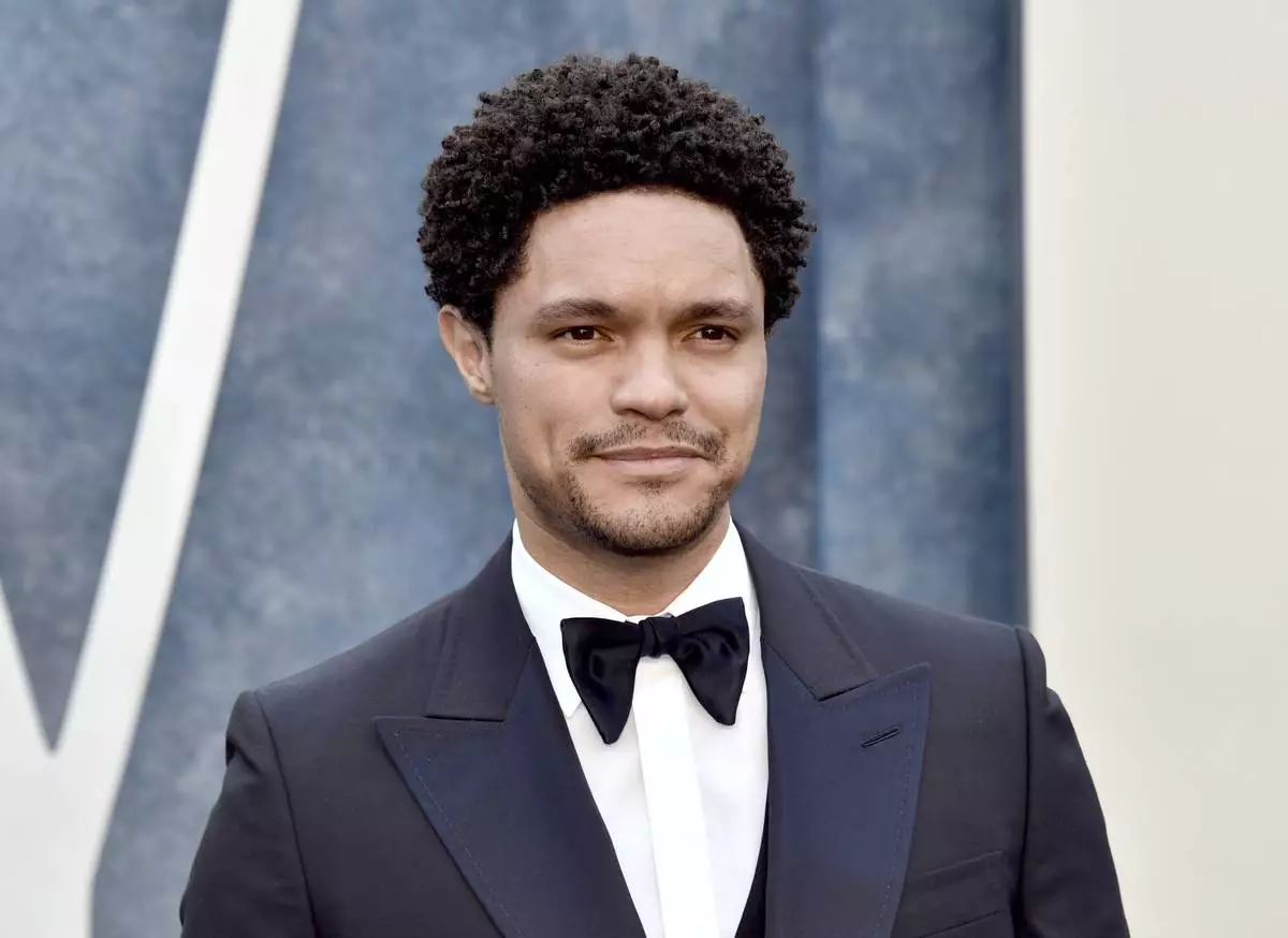 FILE - Trevor Noah arrives at the Vanity Fair Oscar Party on March 12, 2023, in Beverly Hills, Calif. (Photo by Evan Agostini/Invision/AP, File)