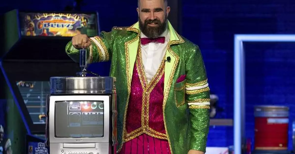 Here's Kelce! Retired Eagles great Jason Kelce tries his hand as a late-night television show host