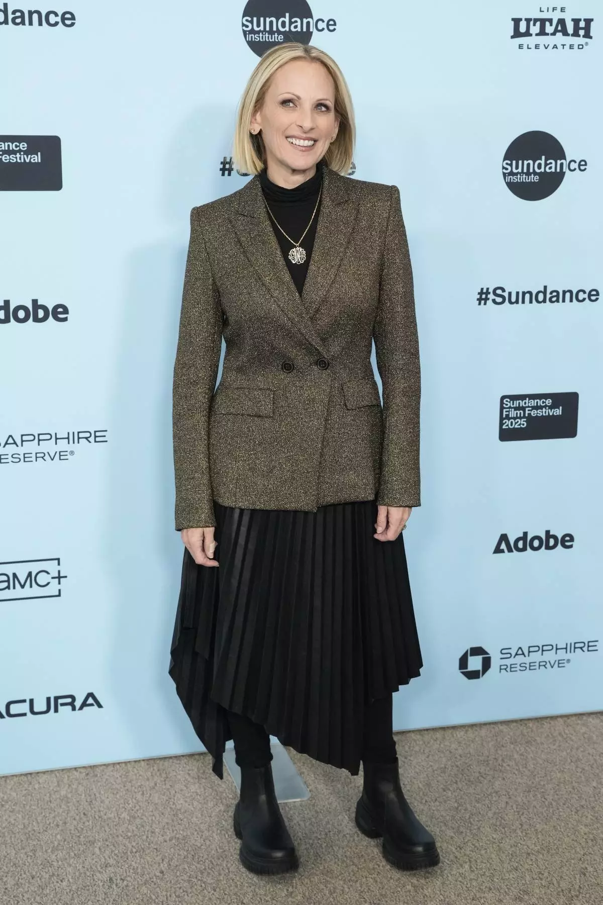 Marlee Matlin attends the premiere of "Marlee Matlin: Not Alone Anymore" during the Sundance Film Festival on Thursday, Jan. 23, 2025, at Eccles Theatre in Park City, Utah. (Photo by Charles Sykes/Invision/AP)