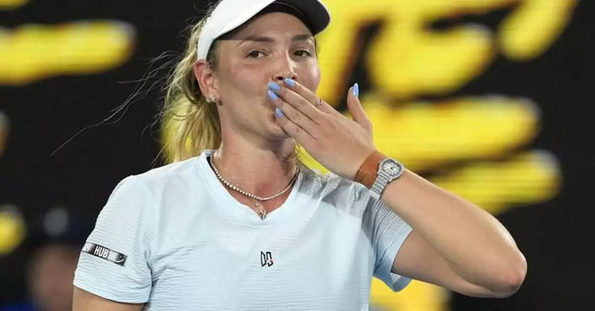 Croatian tennis player Donna Vekic sends a message of love to LA because of the wildfires