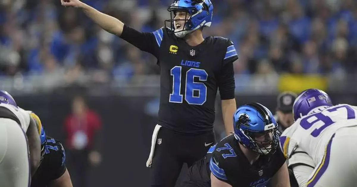 Lions enter playoffs tops in the NFC for first time as they try to reach the Super Bowl