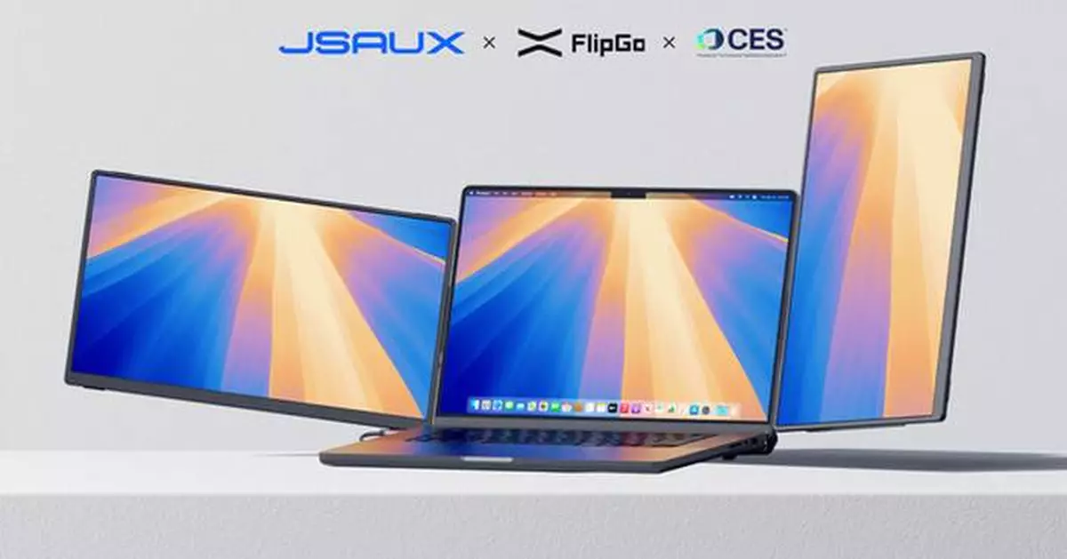 JSAUX Unveils FlipGo Horizon Dual Monitor at CES 2025