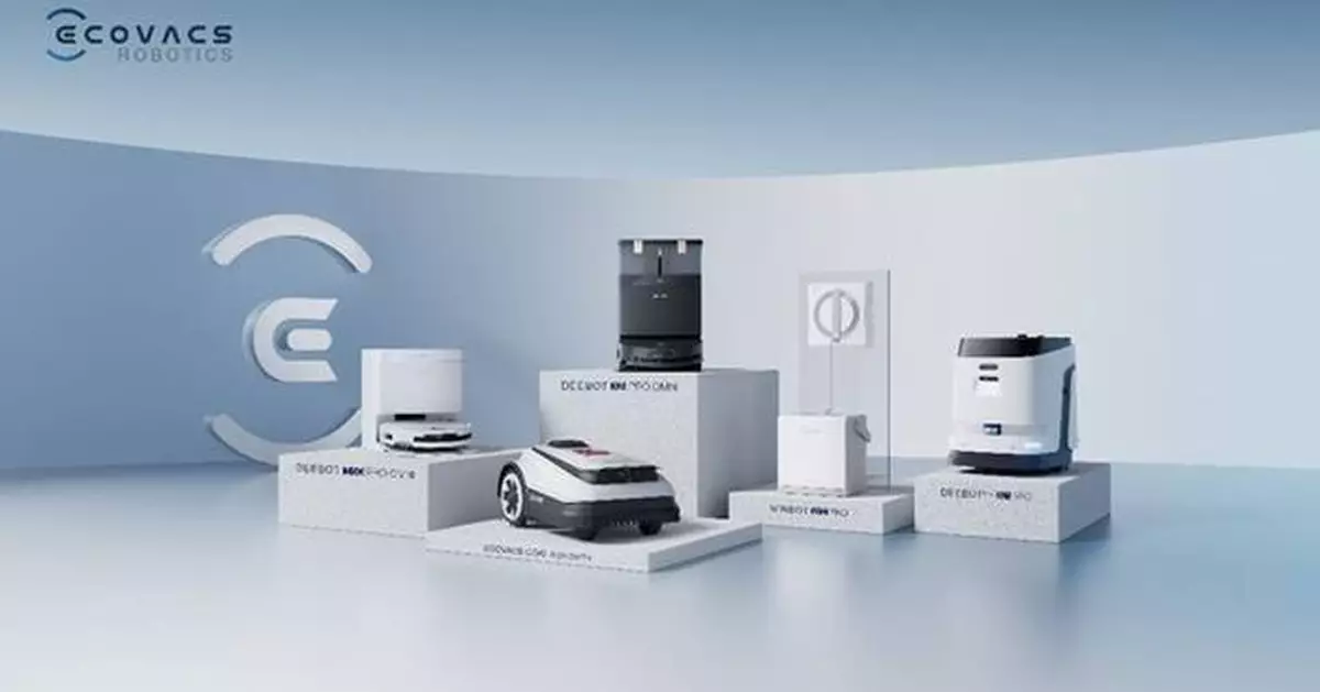 ECOVACS Robotic Vacuum Cleaner DEEBOT X8 with OZMO ROLLER Technology: A Leap Forward in Robotics at CES 2025