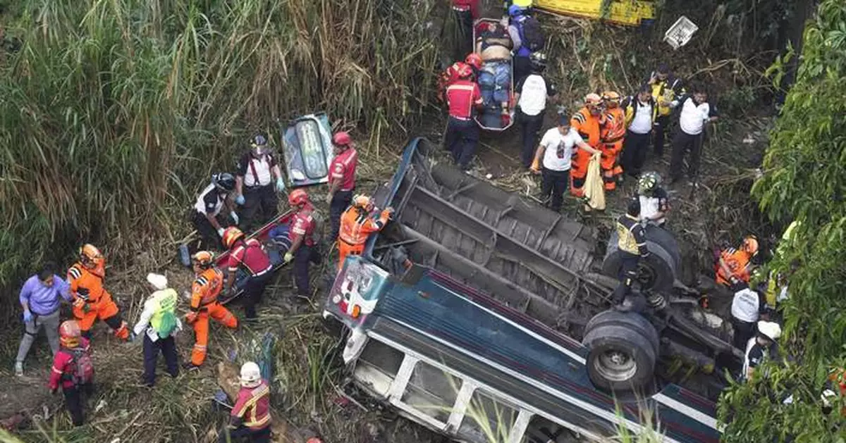 At least 55 are dead after a bus plunged into gorge in Guatemala
