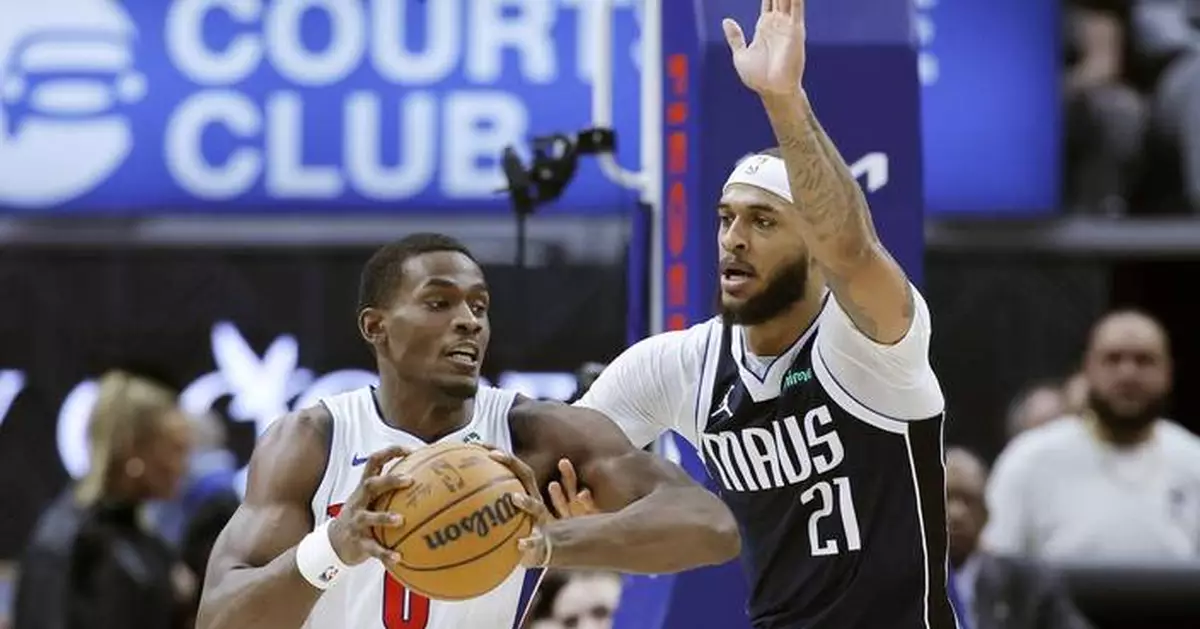 Cunningham celebrates All-Star selection with 40 points in Pistons' 117-102 win over Mavericks