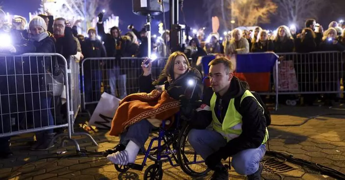 Serbian students blockade a Danube bridge overnight as anti-graft movement grows
