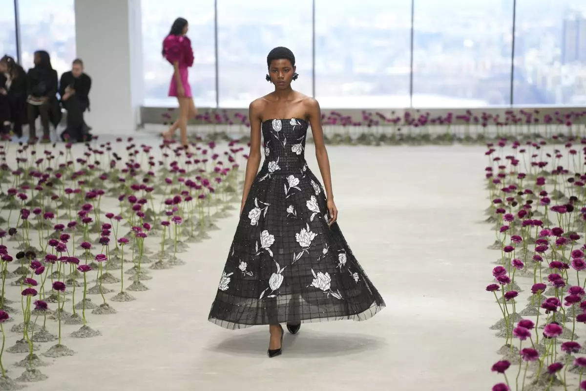 Models walk the runway during the Carolina Herrera Fall/Winter 2025 fashion show as part of New York Fashion Week on Monday, Feb. 10, 2025, in New York. (Photo by Charles Sykes/Invision/AP)