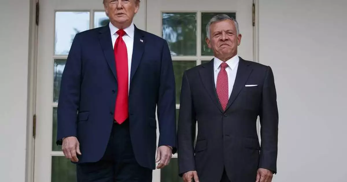 After meeting with Trump, Jordan's king says his country opposes displacing Palestinians in Gaza