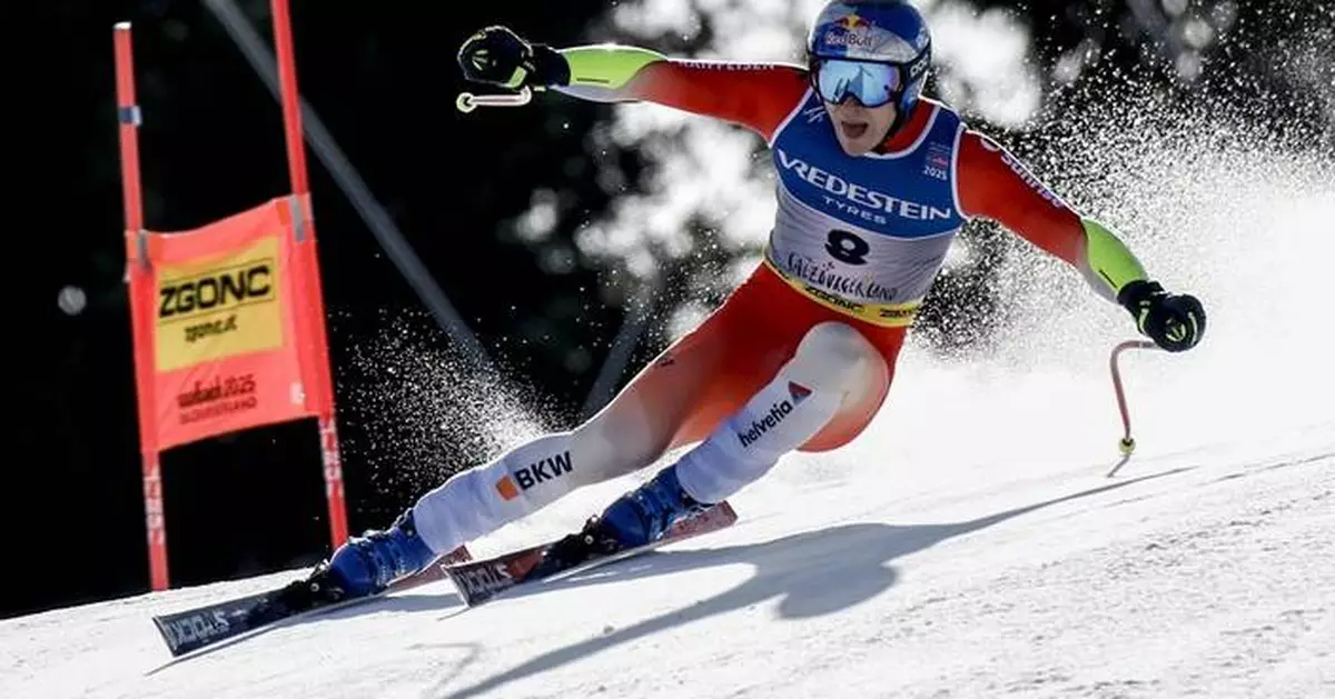 Swiss ski star Marco Odermatt says 'everything was perfect' in dominant super-G victory at worlds