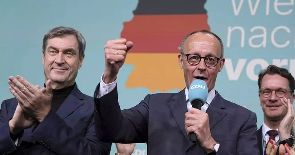 AP PHOTOS: Conservatives celebrate German election win as the far right sees historic success