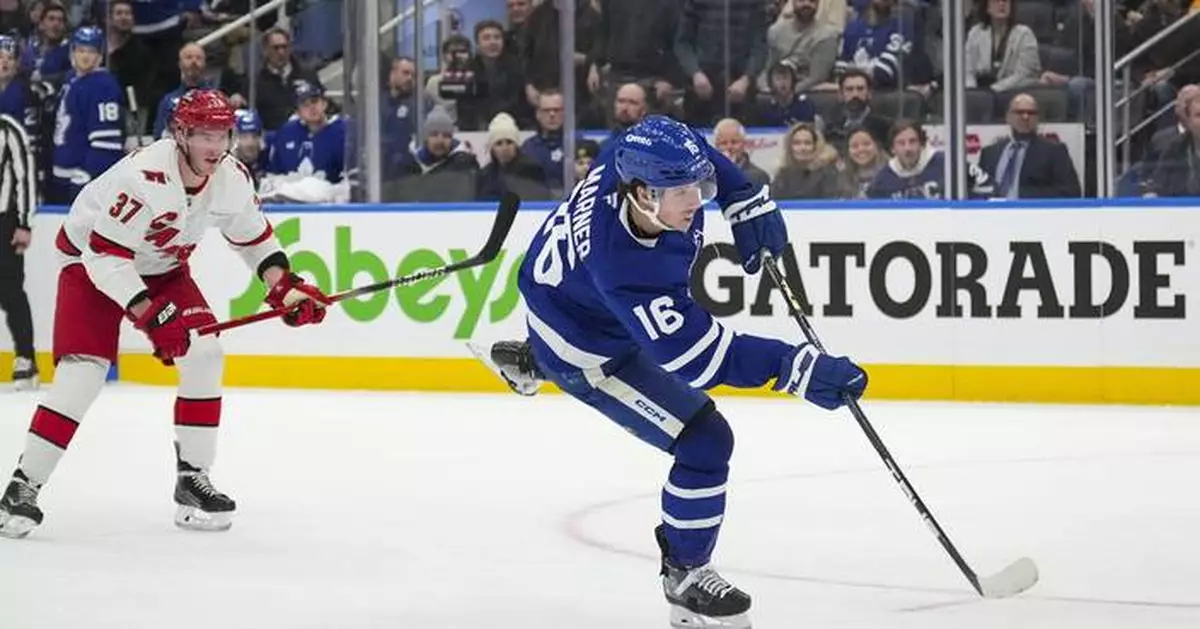 Alex Steeves scores 1st NHL goal, helps lead the Maple Leafs to a 6-3 win over the Hurricanes