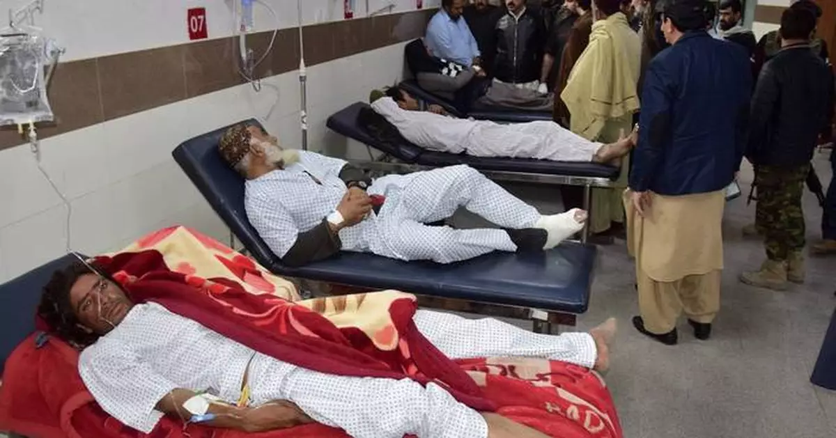 A roadside bomb struck a vehicle carrying miners in southwestern Pakistan, killing 11 people