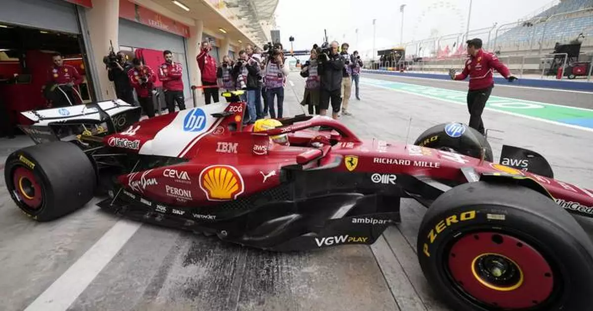 Lewis Hamilton is enjoying his new Ferrari as Carlos Sainz goes fastest in testing