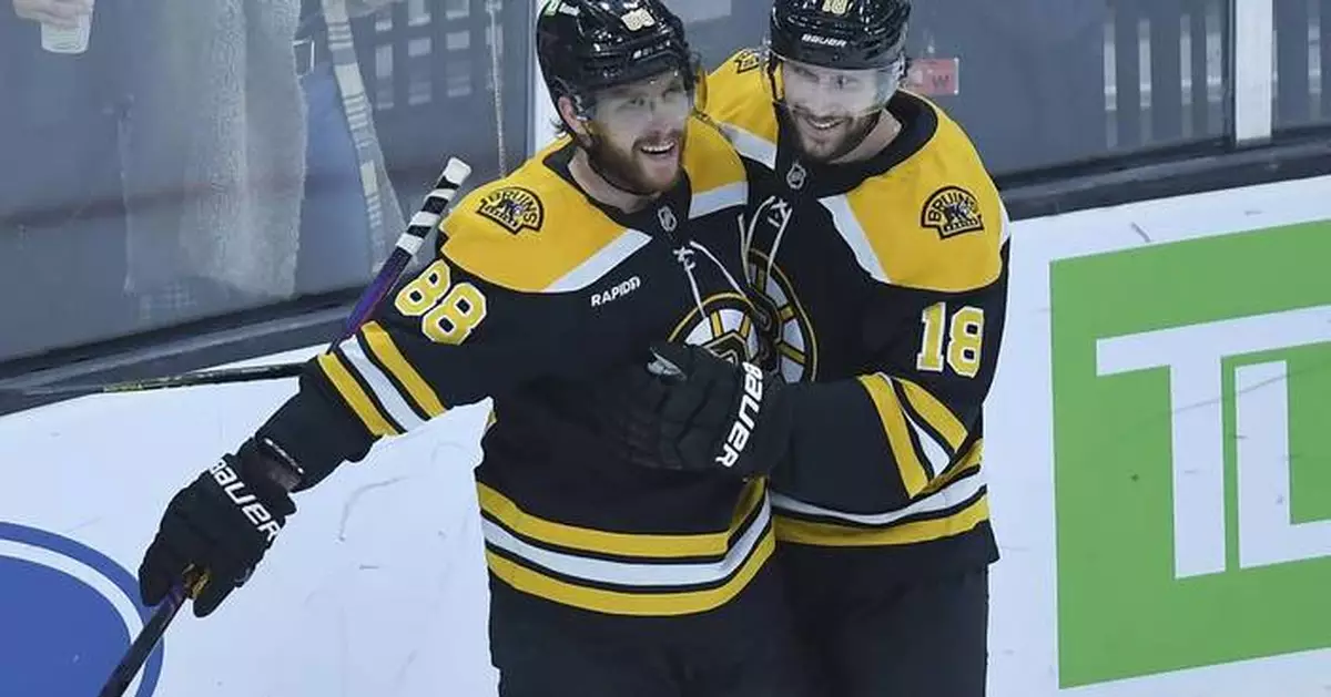 David Pastrnak's hat trick spoils J.T. Miller's 2-goal return to Rangers in Bruins' 6-3 win