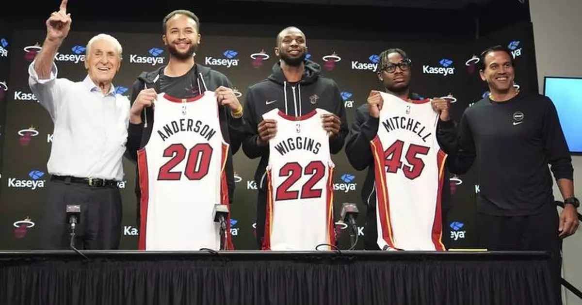 Heat officially welcome Wiggins, Mitchell and Anderson to the team after last week's Butler trade