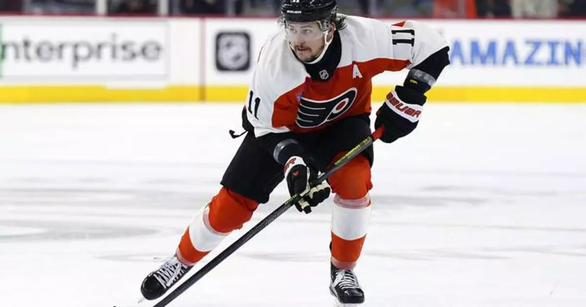 Travis Konecny's goal lifts the Flyers over the Penguins 3-2, ending a 5-game losing streak