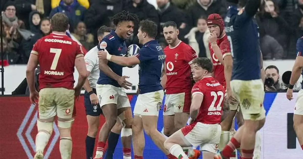 Dupont shines as France overwhelms Wales 43-0 in Six Nations opener