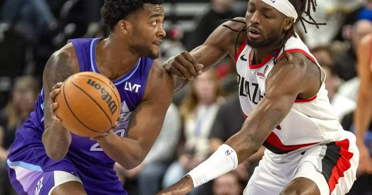 Anfernee Simons scores 28, Trail Blazers beat Jazz 114-112 in opener of a 7-game trip
