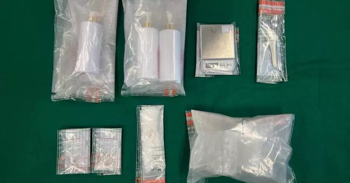 Hong Kong Customs seizes 1.5 kg of meth, arrests 76-year-old in anti-drug operation.