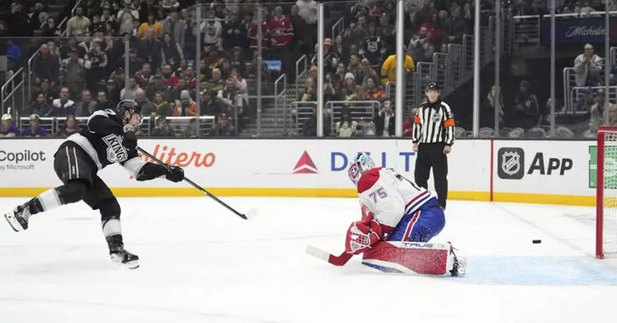 Fiala scores twice, Kings keeps rolling in 6-3 win over Canadiens