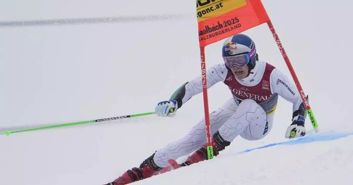 Austrian skier Raphael Haaser wins gold in men's giant slalom at the Alpine world championships