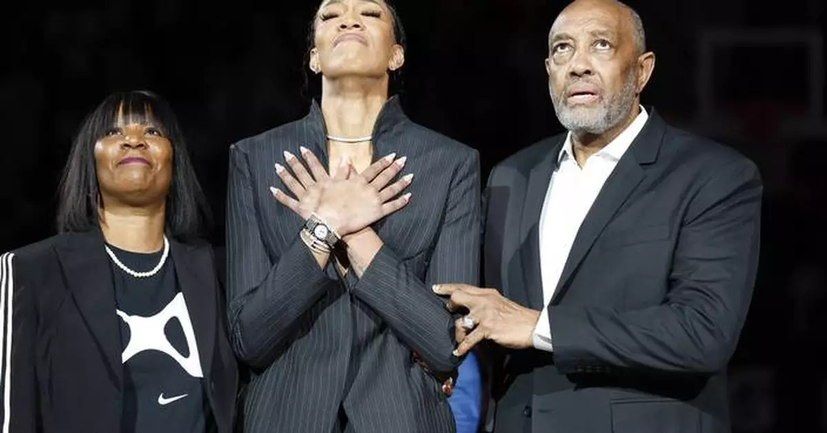 South Carolina retires jersey number of three-time WNBA MVP A’ja Wilson