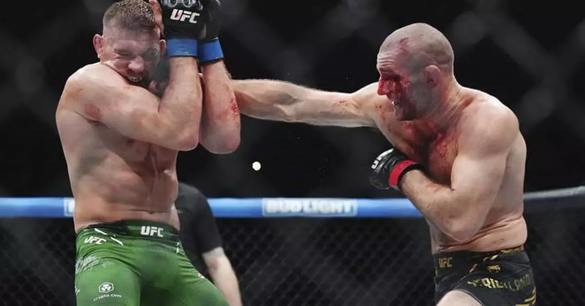 Du Plessis successfully defends middleweight belt in rematch with Strickland in UFC 312