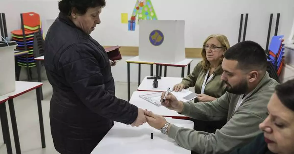 Kosovo's governing party wins parliamentary election but without majority, preliminary results show