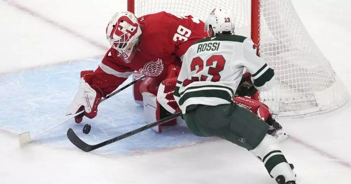 Rossi's OT goal completes Wild's 4-3 comeback victory over Red Wings