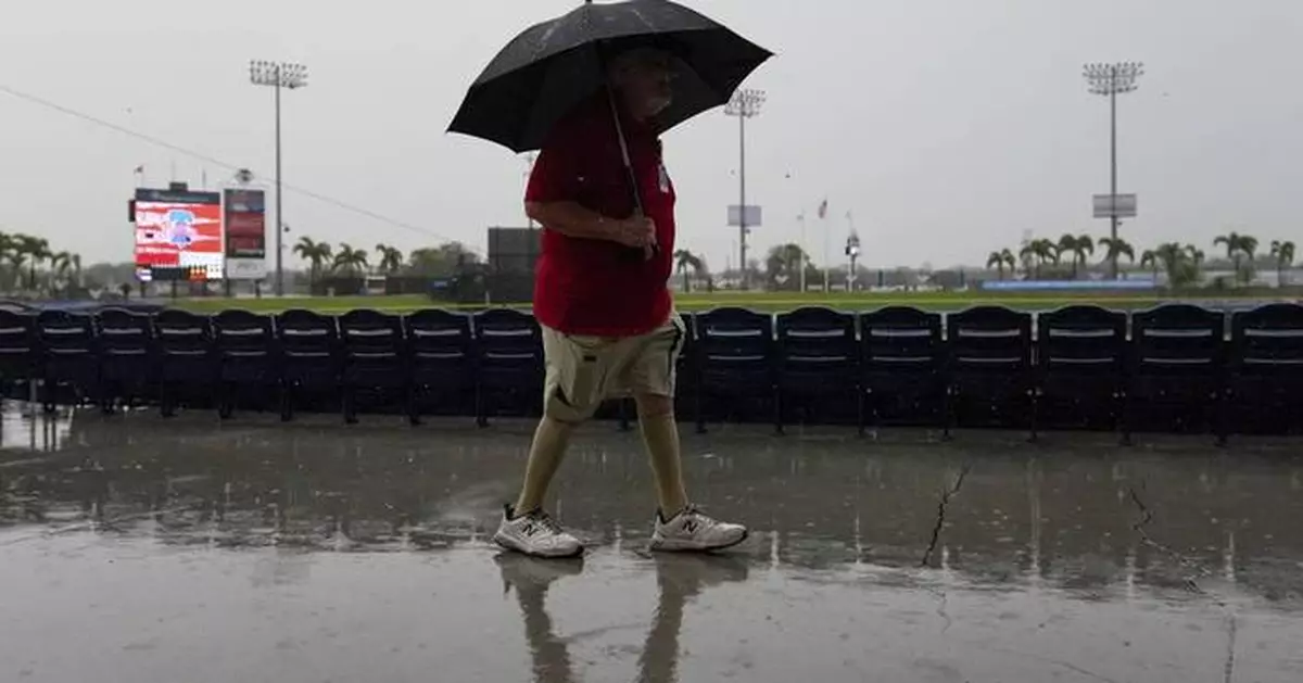 Rainy Monday in Florida leads to all but one Grapefruit League spring training game being canceled